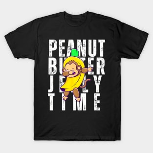 Peanut butter jelly time, monkey dancing in a banana suit T-Shirt